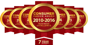 Consumers Choice Awards - Best Foot Care Provider - 7 years